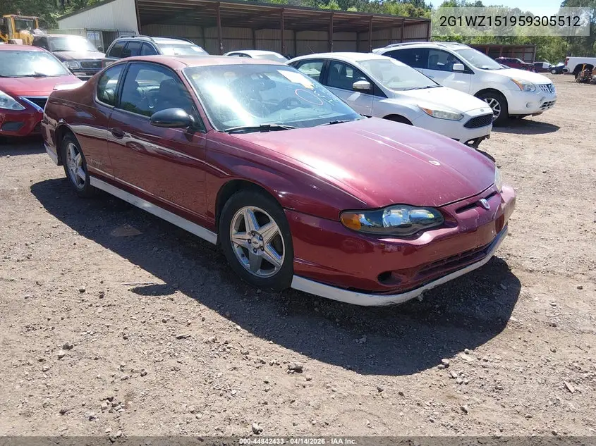 2005 Chevrolet Monte Carlo Supercharged Ss VIN: 2G1WZ151959305512 Lot: 44842433