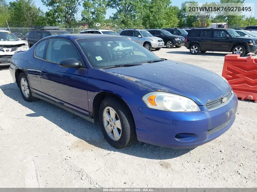 2006 Chevrolet Monte Carlo Lt VIN: 2G1WM15K769278495 Lot: 45227251