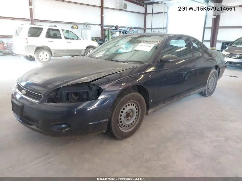 2007 Chevrolet Monte Carlo Ls VIN: 2G1WJ15K579214661 Lot: 44175268