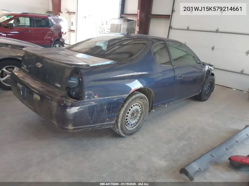 2007 Chevrolet Monte Carlo Ls VIN: 2G1WJ15K579214661 Lot: 44175268