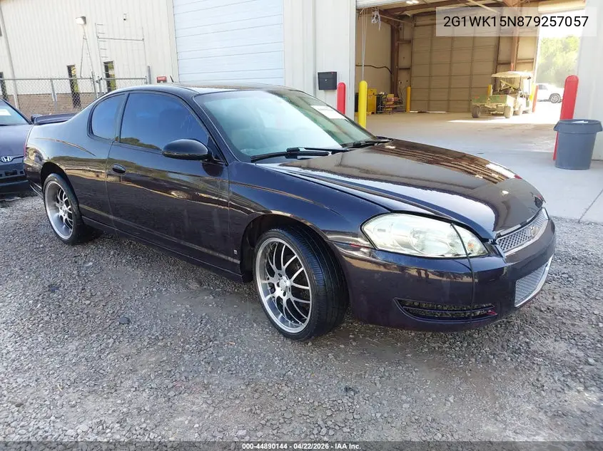 2007 Chevrolet Monte Carlo Lt VIN: 2G1WK15N879257057 Lot: 44890144