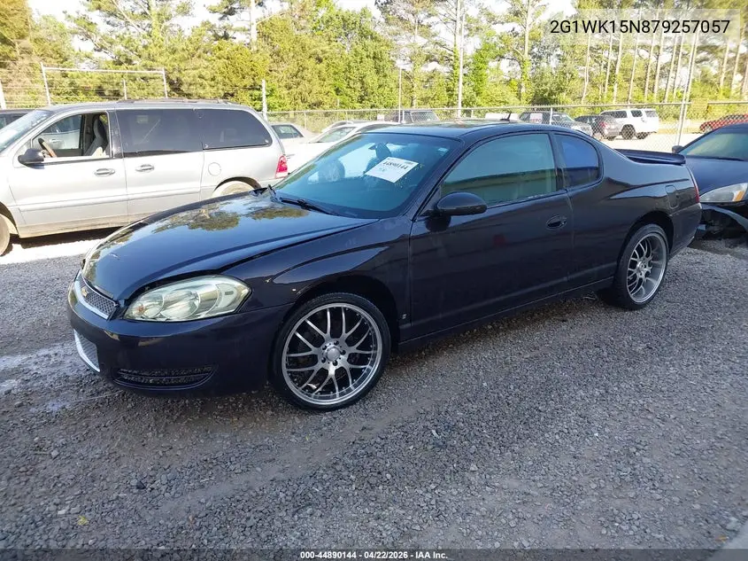 2007 Chevrolet Monte Carlo Lt VIN: 2G1WK15N879257057 Lot: 44890144