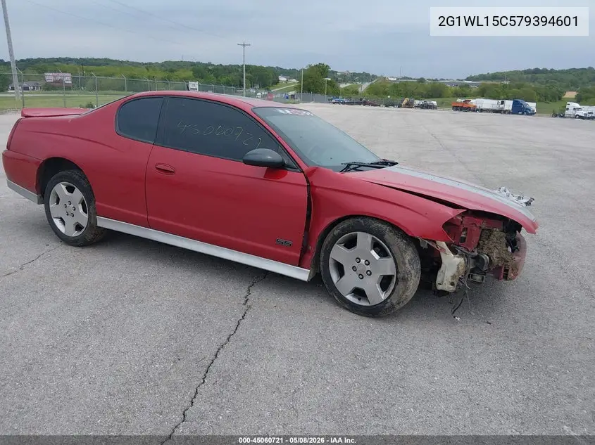 2007 Chevrolet Monte Carlo Ss VIN: 2G1WL15C579394601 Lot: 45060721
