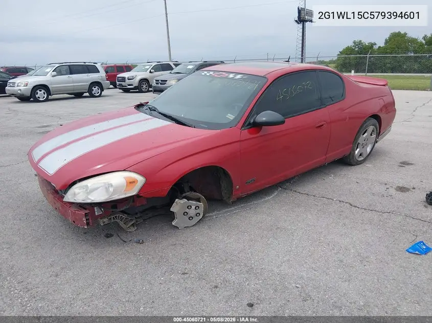 2007 Chevrolet Monte Carlo Ss VIN: 2G1WL15C579394601 Lot: 45060721
