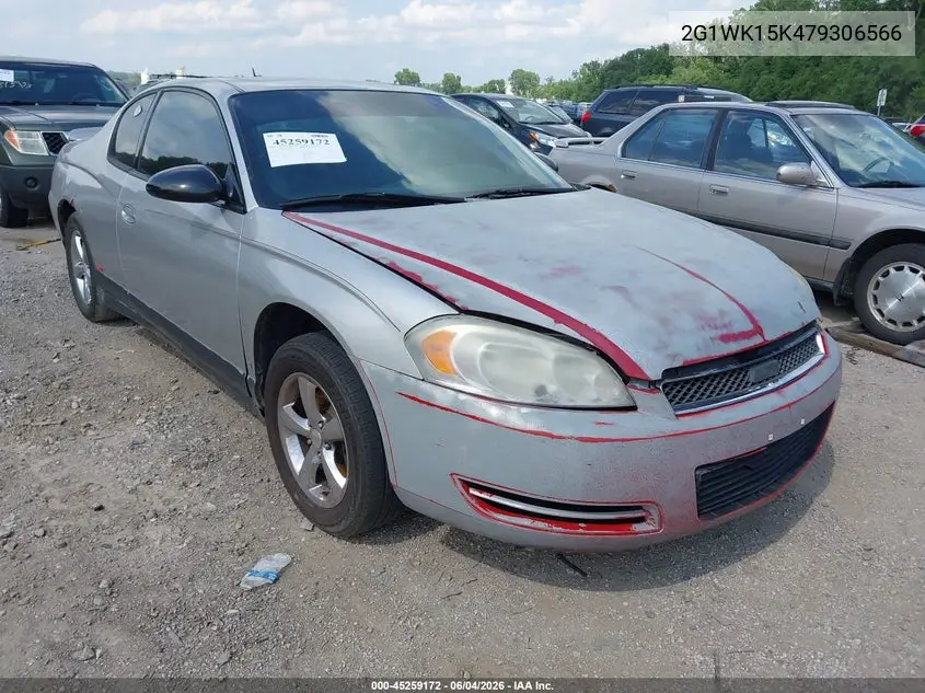 2007 Chevrolet Monte Carlo Lt VIN: 2G1WK15K479306566 Lot: 45259172