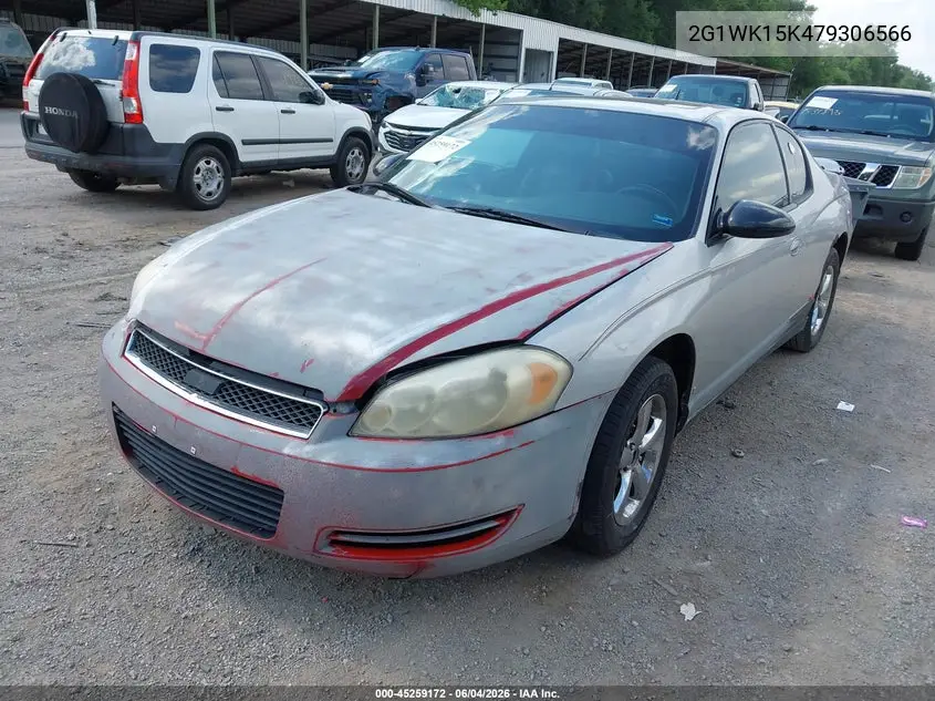 2007 Chevrolet Monte Carlo Lt VIN: 2G1WK15K479306566 Lot: 45259172