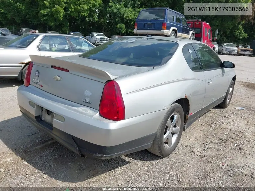 2007 Chevrolet Monte Carlo Lt VIN: 2G1WK15K479306566 Lot: 45259172