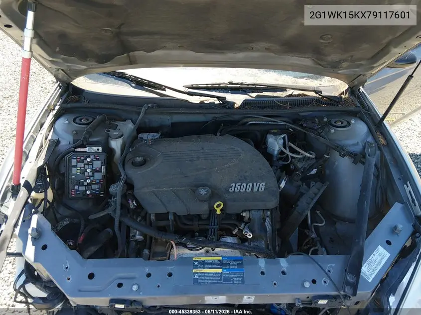 2007 Chevrolet Monte Carlo Lt VIN: 2G1WK15KX79117601 Lot: 45339353