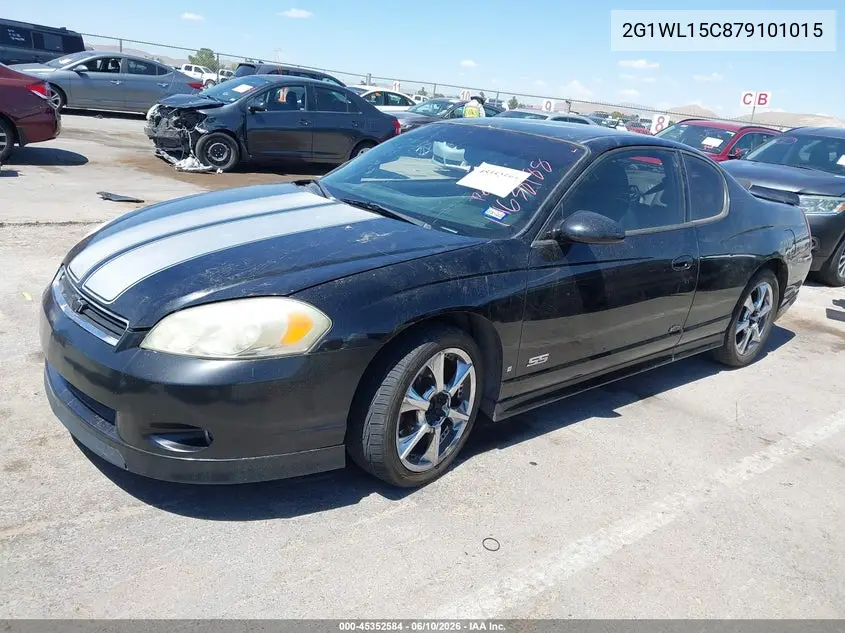 2007 Chevrolet Monte Carlo Ss VIN: 2G1WL15C879101015 Lot: 45352584