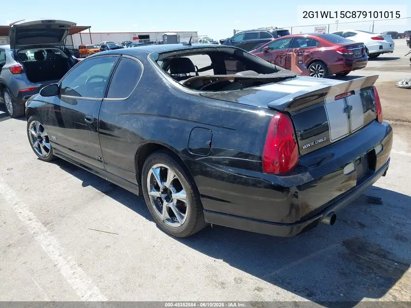 2007 Chevrolet Monte Carlo Ss VIN: 2G1WL15C879101015 Lot: 45352584