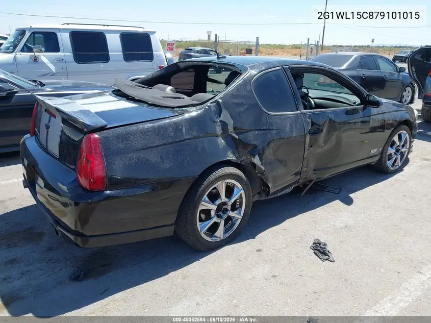 2007 Chevrolet Monte Carlo Ss VIN: 2G1WL15C879101015 Lot: 45352584
