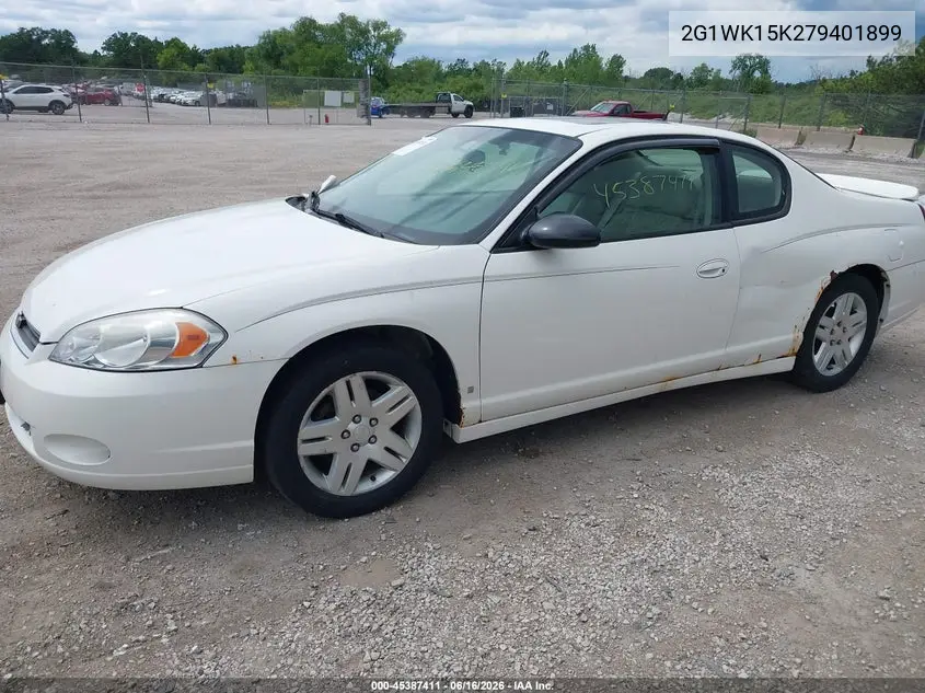 2007 Chevrolet Monte Carlo Lt VIN: 2G1WK15K279401899 Lot: 45387411