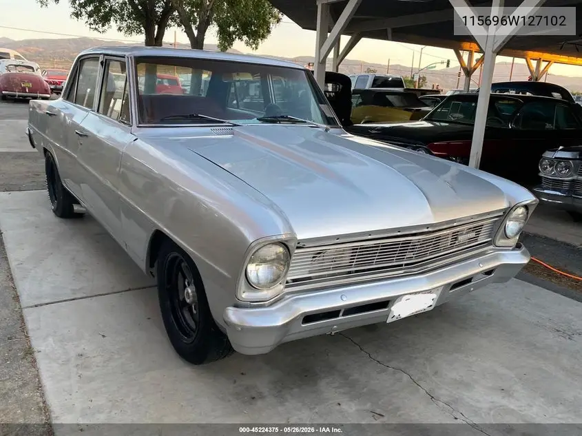1966 Chevrolet Nova VIN: 115696W127102 Lot: 45224375
