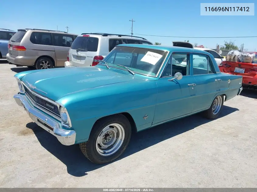 1966 Chevrolet Nova VIN: 116696N117412 Lot: 45623649