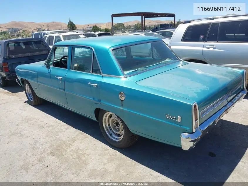 1966 Chevrolet Nova VIN: 116696N117412 Lot: 45623649