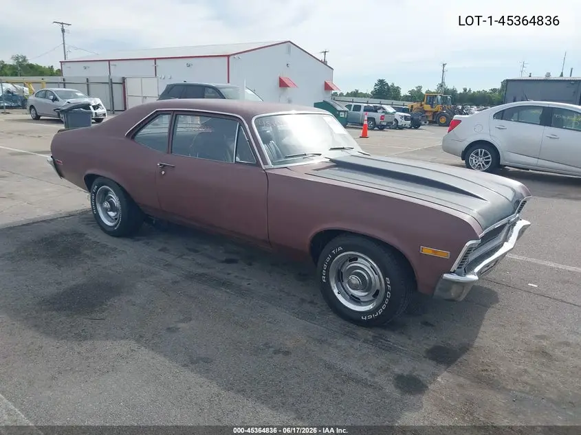 1972 Chevrolet Nova VIN: 1X27F2W218967 Lot: 45364836