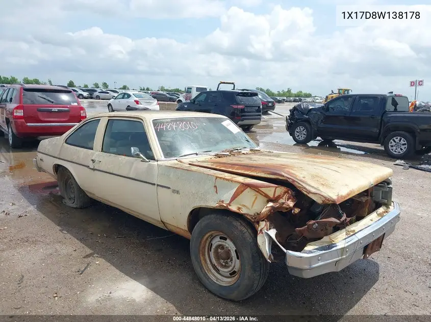 1977 Chevrolet Nova VIN: 1X17D8W138178 Lot: 44848010