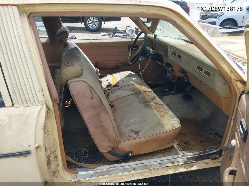 1977 Chevrolet Nova VIN: 1X17D8W138178 Lot: 44848010