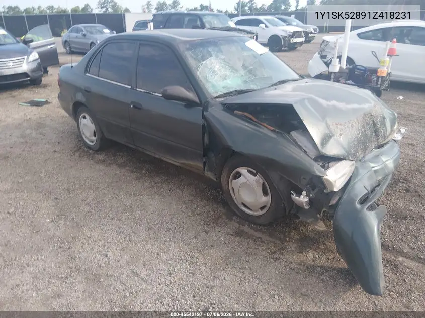 2001 Chevrolet Prizm VIN: 1Y1SK52891Z418231 Lot: 45542197