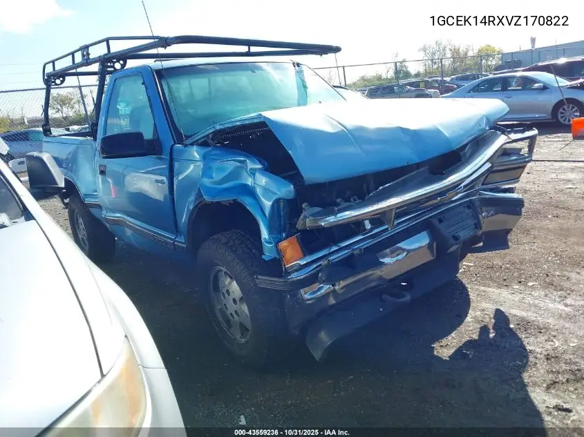 1GCEK14RXVZ170822 1997 Chevrolet K1500 Fleetside