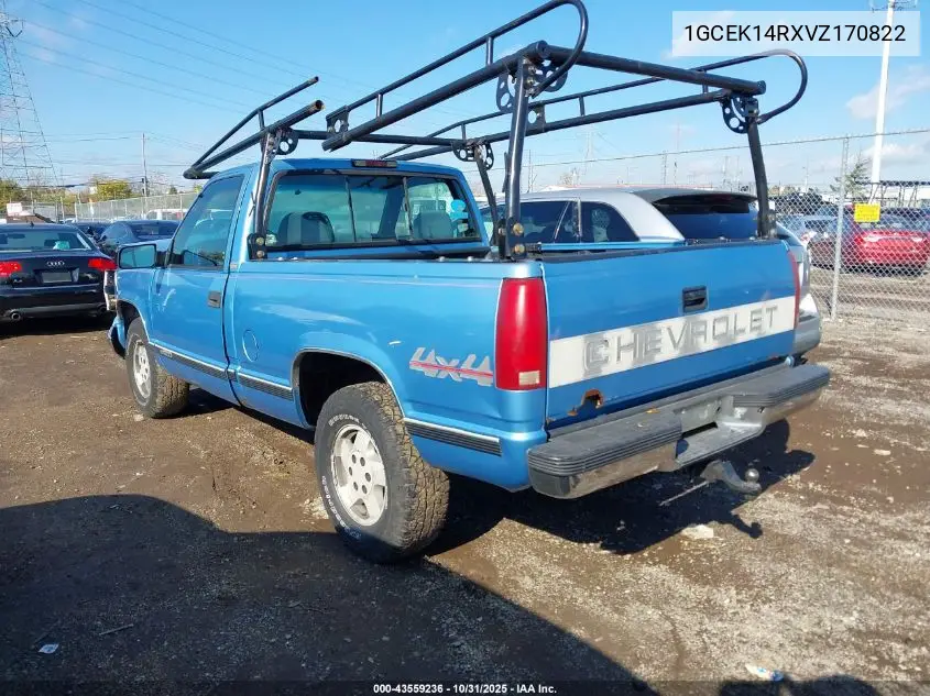 1GCEK14RXVZ170822 1997 Chevrolet K1500 Fleetside