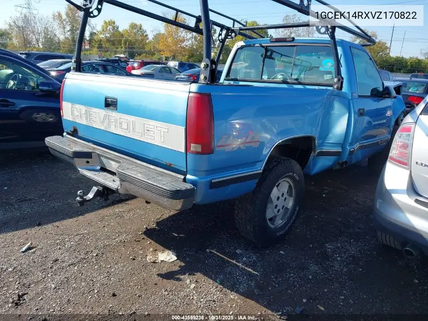 1GCEK14RXVZ170822 1997 Chevrolet K1500 Fleetside