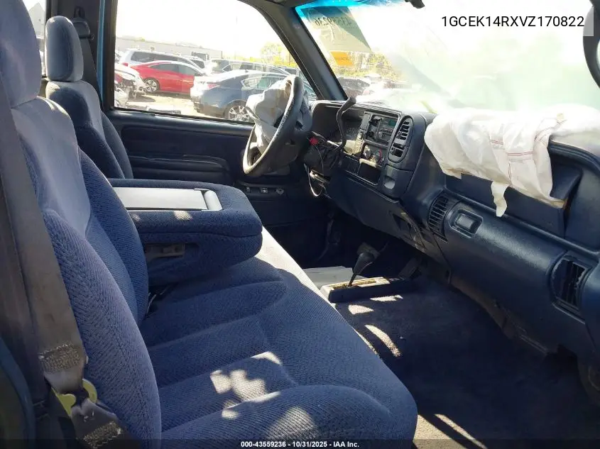 1GCEK14RXVZ170822 1997 Chevrolet K1500 Fleetside