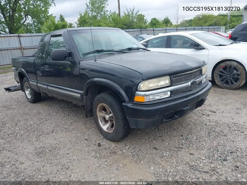 2001 Chevrolet S-10 Ls VIN: 1GCCS195X18130270 Lot: 45021708