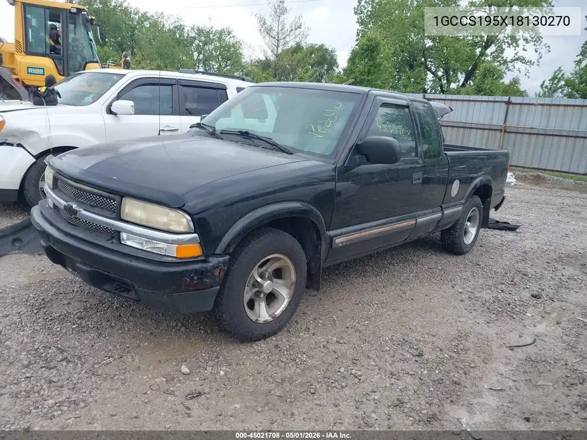 2001 Chevrolet S-10 Ls VIN: 1GCCS195X18130270 Lot: 45021708
