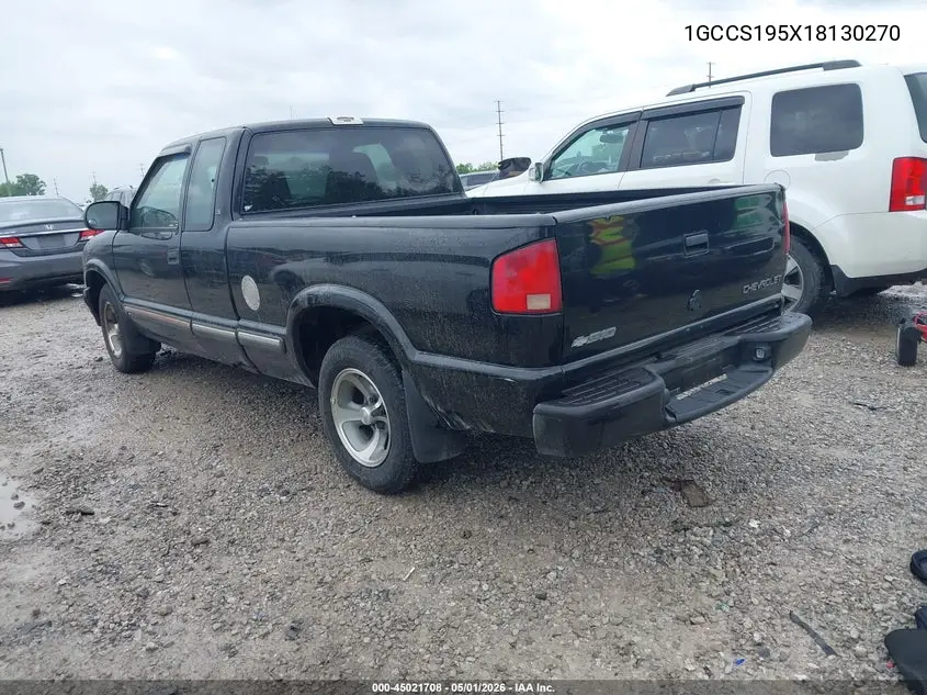 2001 Chevrolet S-10 Ls VIN: 1GCCS195X18130270 Lot: 45021708