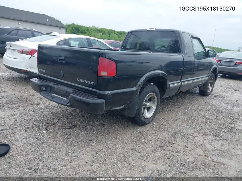 2001 Chevrolet S-10 Ls VIN: 1GCCS195X18130270 Lot: 45021708