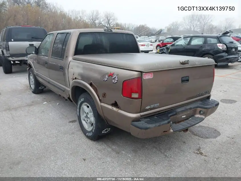 1GCDT13XX4K139750 2004 Chevrolet S-10 Ls