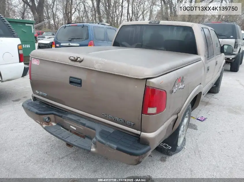 1GCDT13XX4K139750 2004 Chevrolet S-10 Ls