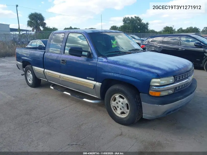 2GCEC19T3Y1271912 2000 Chevrolet Silverado 1500 Ls