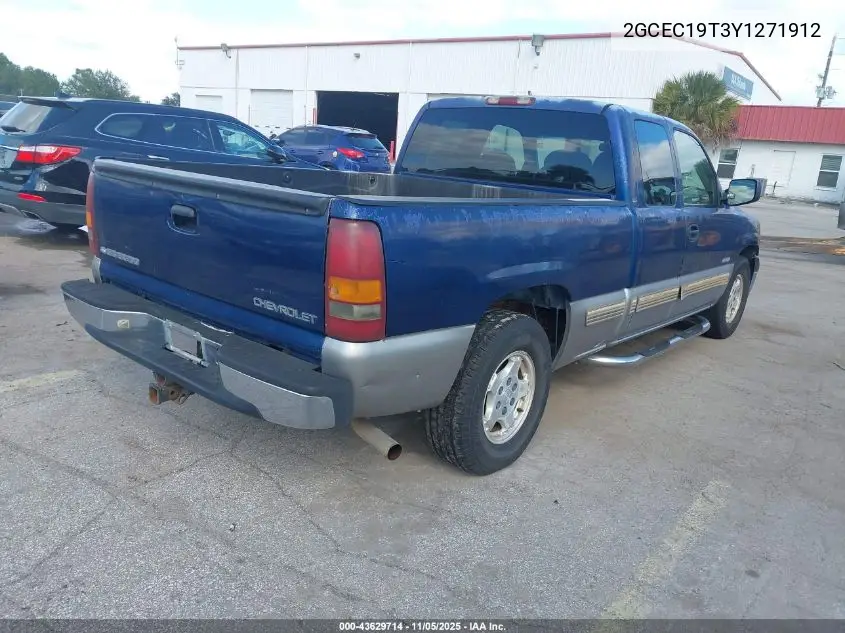 2GCEC19T3Y1271912 2000 Chevrolet Silverado 1500 Ls