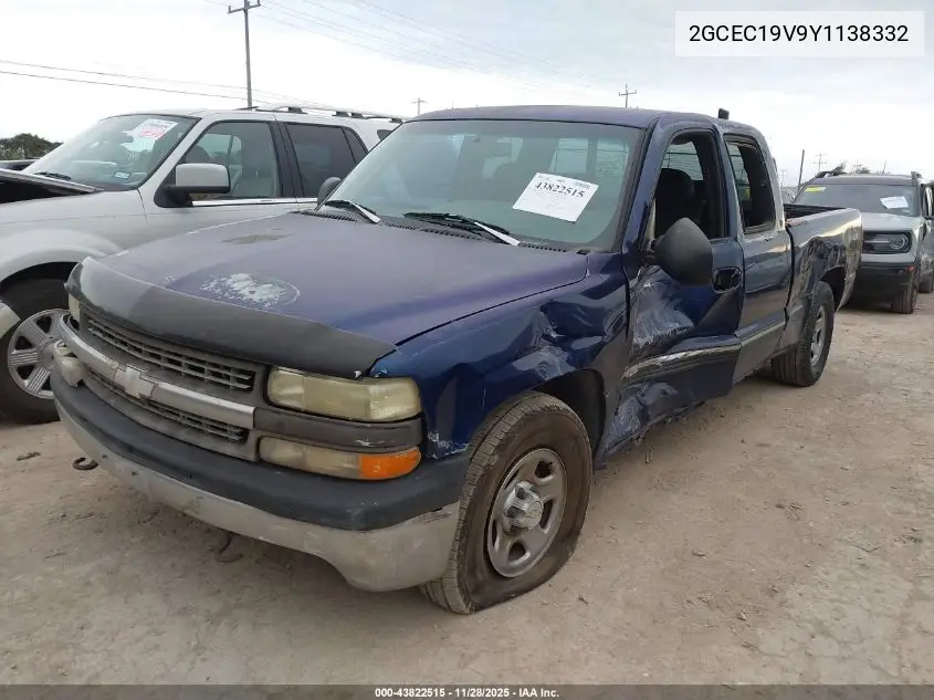2GCEC19V9Y1138332 2000 Chevrolet Silverado 1500 Ls