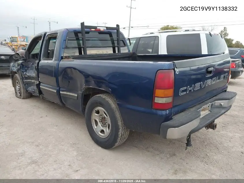 2GCEC19V9Y1138332 2000 Chevrolet Silverado 1500 Ls