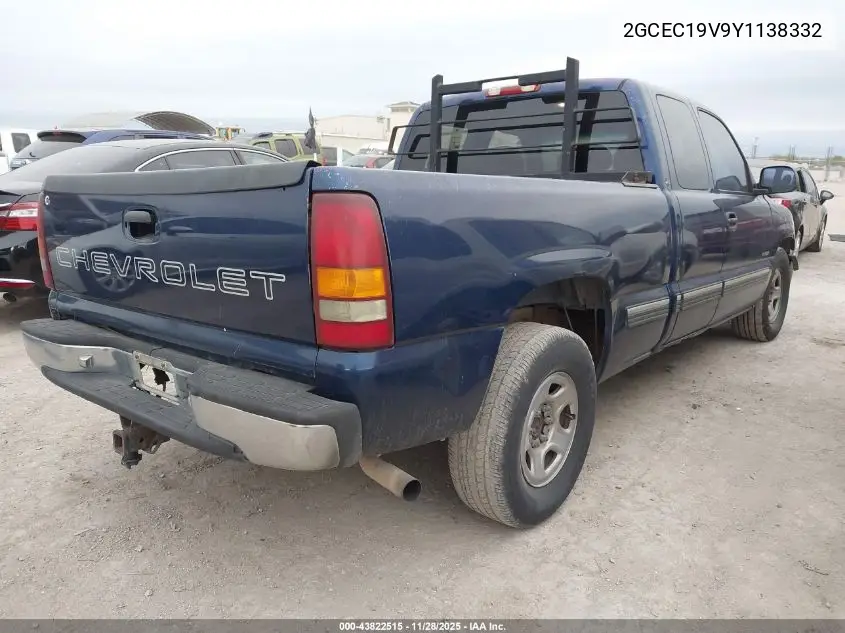 2GCEC19V9Y1138332 2000 Chevrolet Silverado 1500 Ls