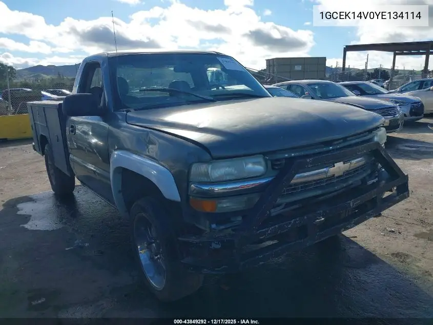 1GCEK14V0YE134114 2000 Chevrolet Silverado 1500