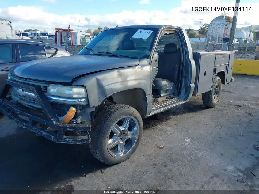 1GCEK14V0YE134114 2000 Chevrolet Silverado 1500