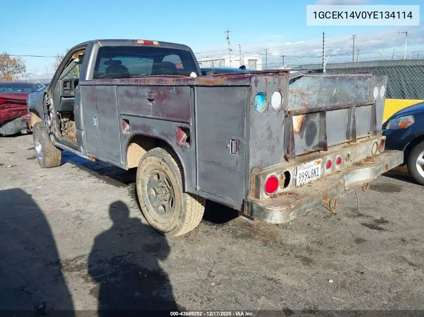 1GCEK14V0YE134114 2000 Chevrolet Silverado 1500