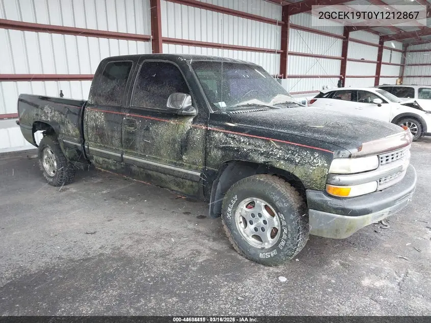 2GCEK19T0Y1212867 2000 Chevrolet Silverado 1500 Ls