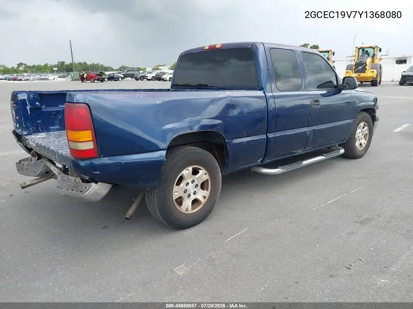 2000 Chevrolet Silverado 1500 Ls VIN: 2GCEC19V7Y1368080 Lot: 45680057