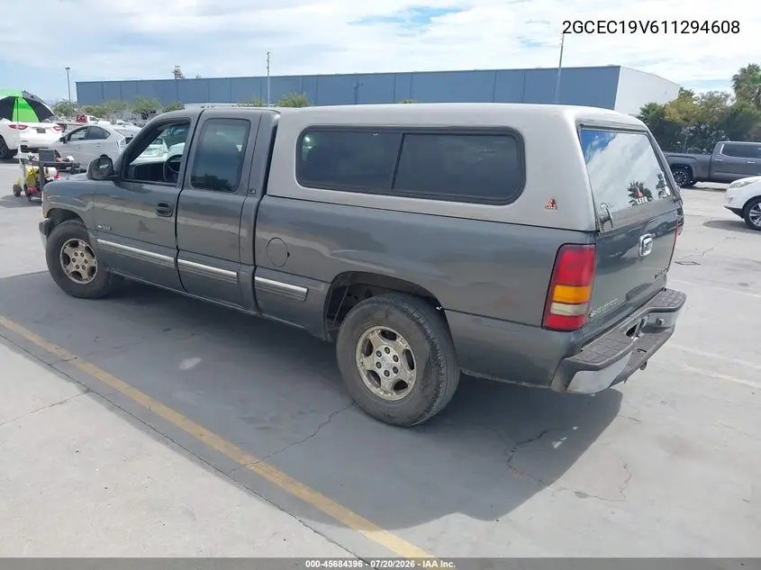 2001 Chevrolet Silverado 1500 Ls VIN: 2GCEC19V611294608 Lot: 45684396
