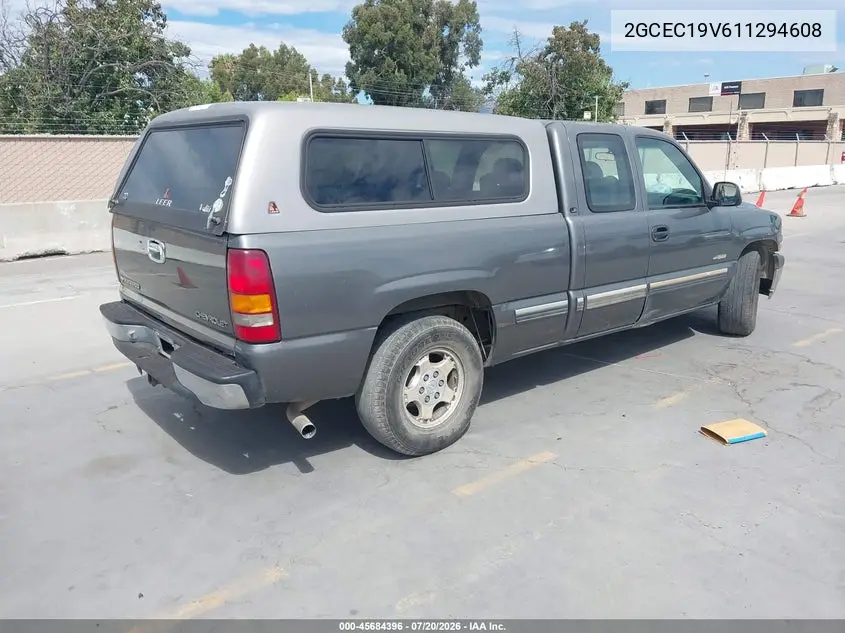 2001 Chevrolet Silverado 1500 Ls VIN: 2GCEC19V611294608 Lot: 45684396