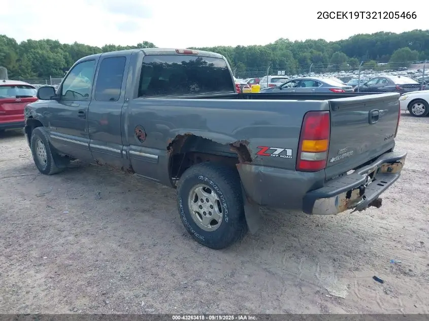 2GCEK19T321205466 2002 Chevrolet Silverado 1500 Ls