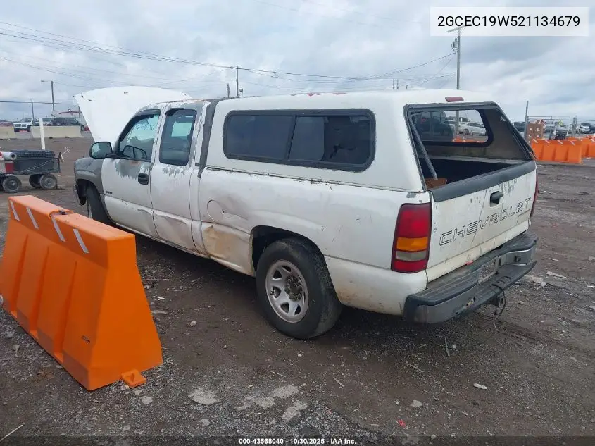 2GCEC19W521134679 2002 Chevrolet Silverado 1500