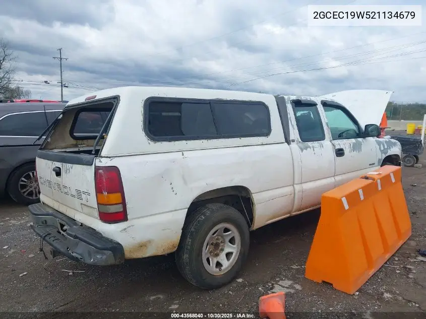 2GCEC19W521134679 2002 Chevrolet Silverado 1500