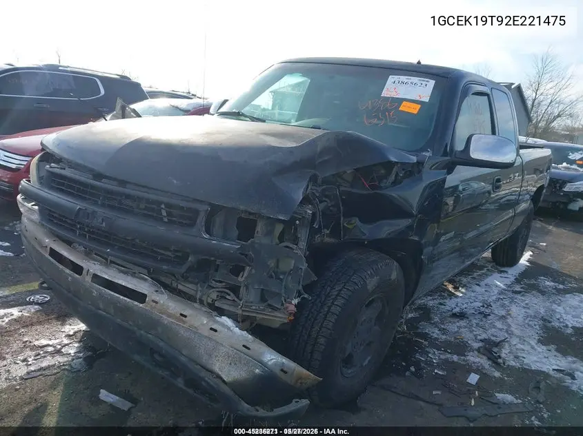 1GCEK19T92E221475 2002 Chevrolet Silverado 1500 Lt