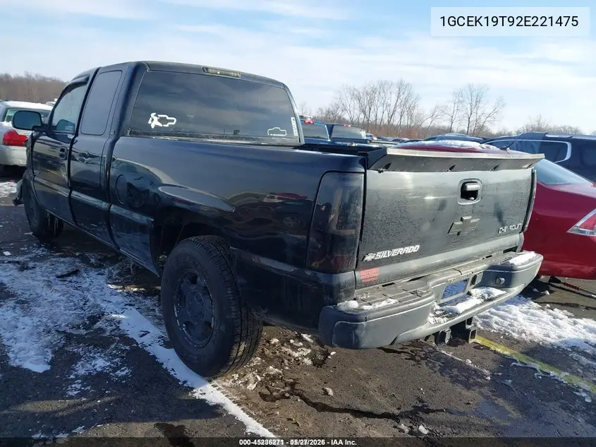 1GCEK19T92E221475 2002 Chevrolet Silverado 1500 Lt